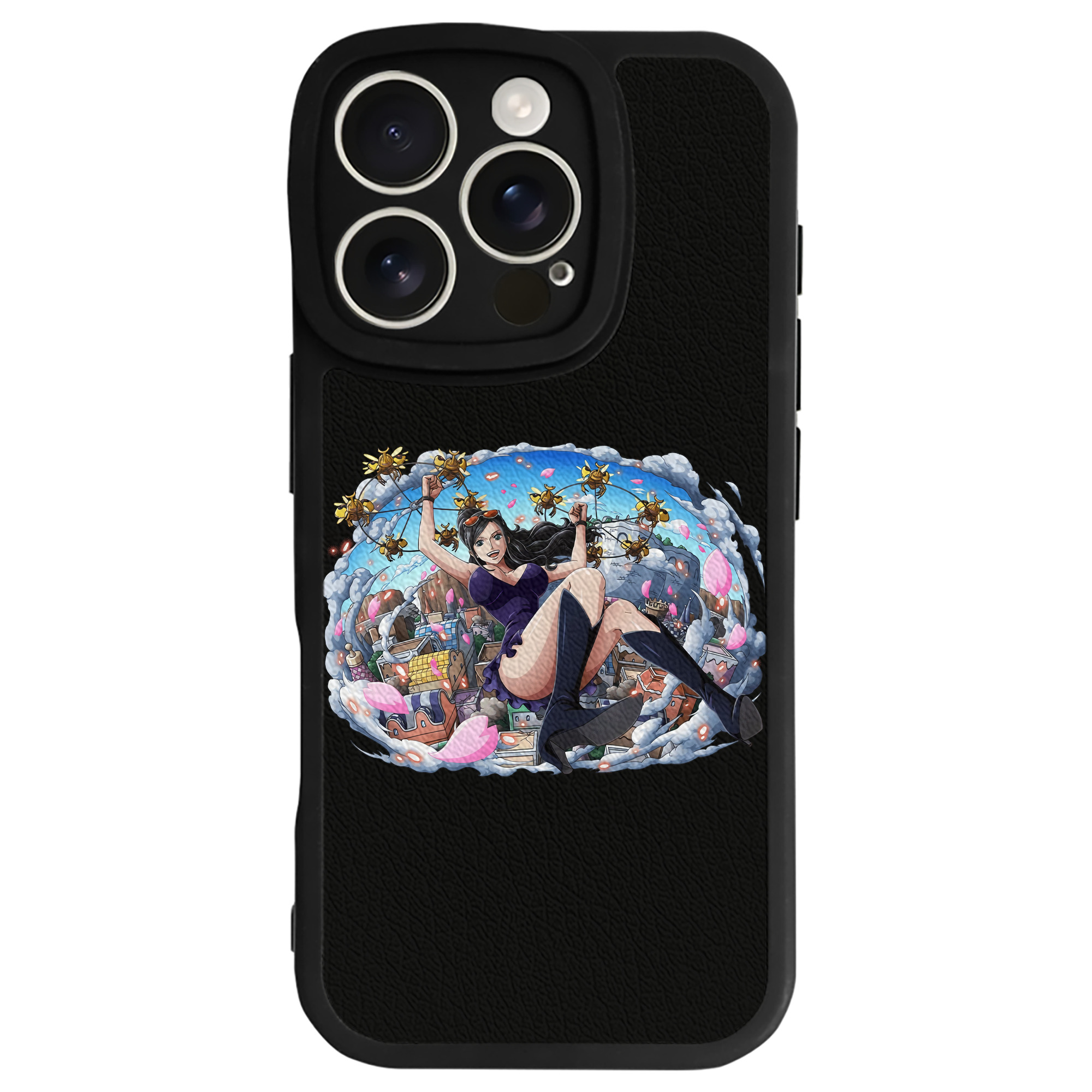 （画像用） ワンピース ニコ・ロビン ONE PIECE Nico Robin 【iPhone 16シリーズ対応】シリコンスマホケース（レザー調） 材質：シリコン
